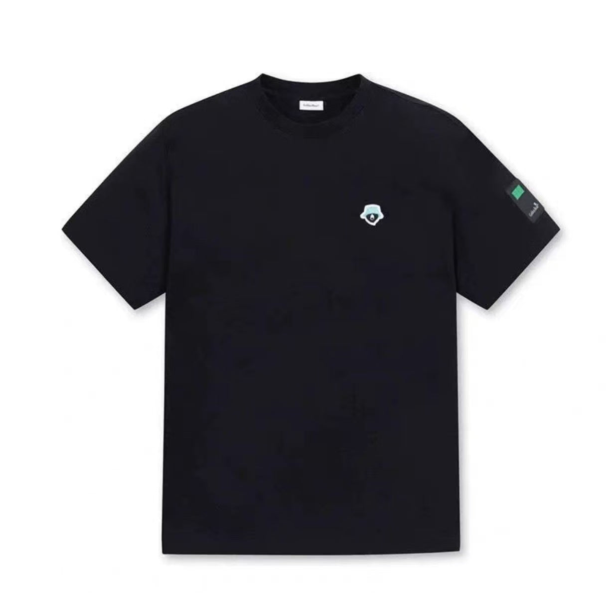 Golden Bear Embroidered Letter Print Golf Crew Neck T-Shirt