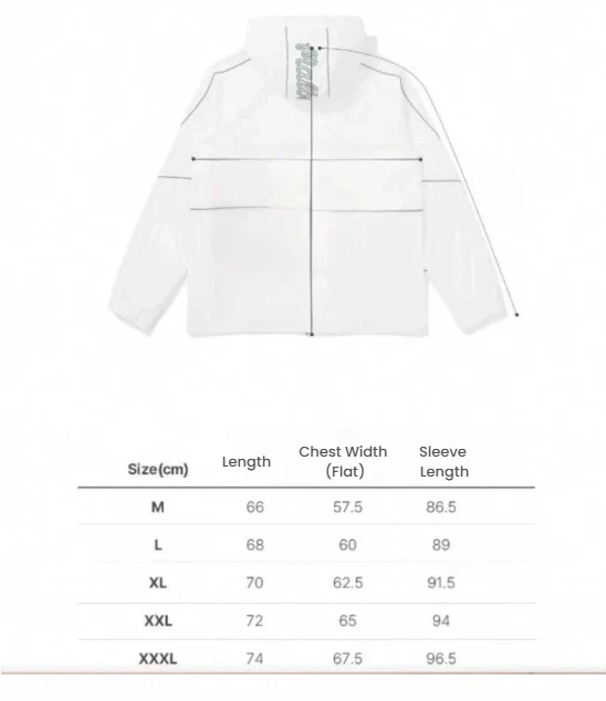 Malbon Men Golf Hooded Jacket Detachable Cap Casual Sport Outerwear 2025 Black size chart