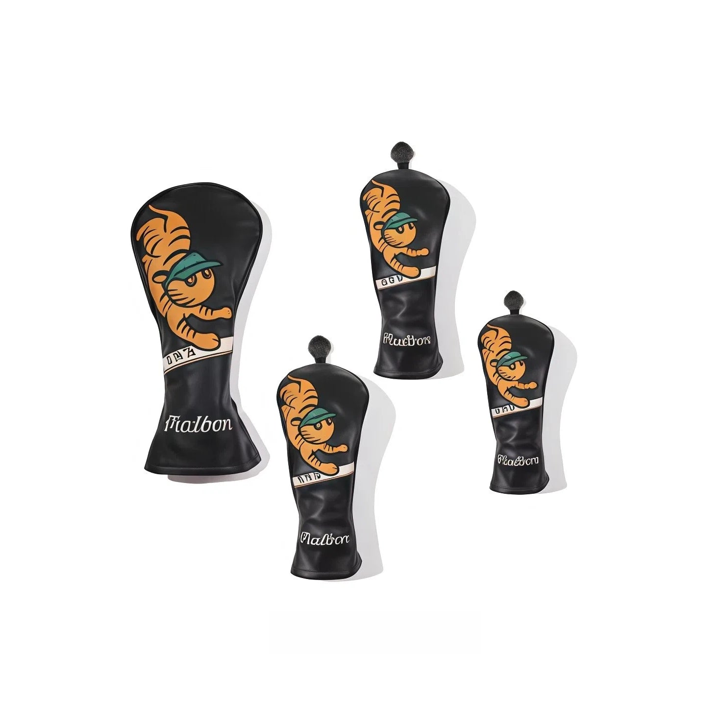 Limited Edition Cartoon Golf Headcover Set – Driver & Putter Covers