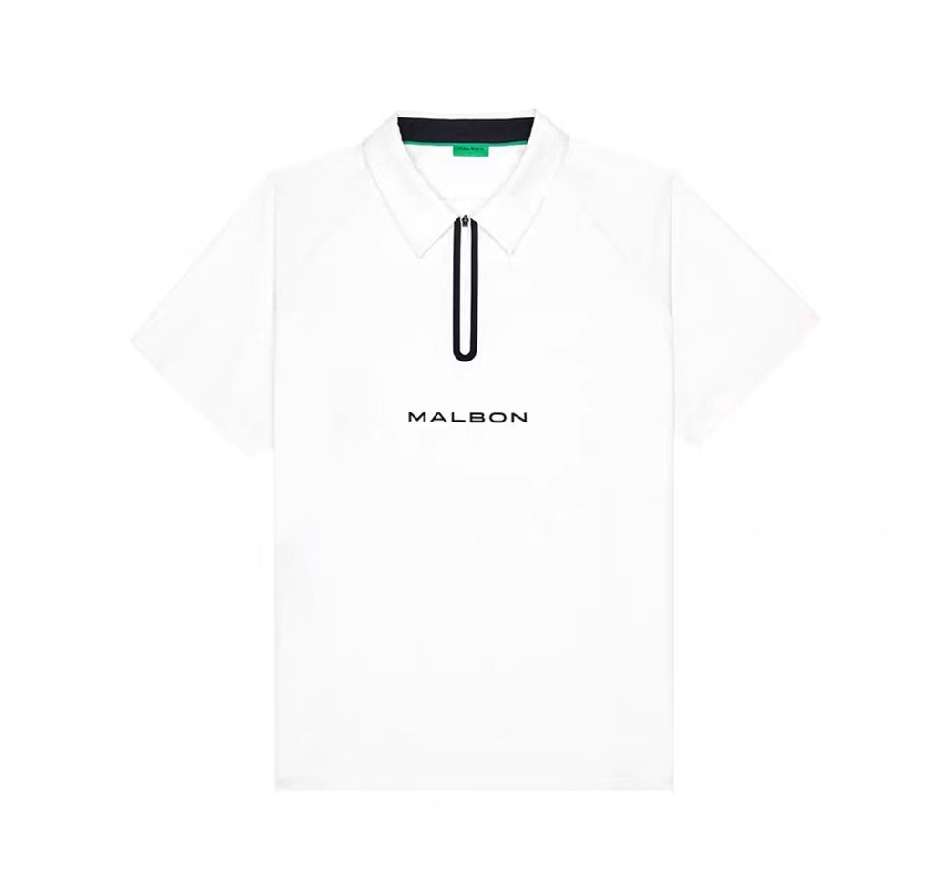 Malbon Golf Quarter-Zip Polo Shirt