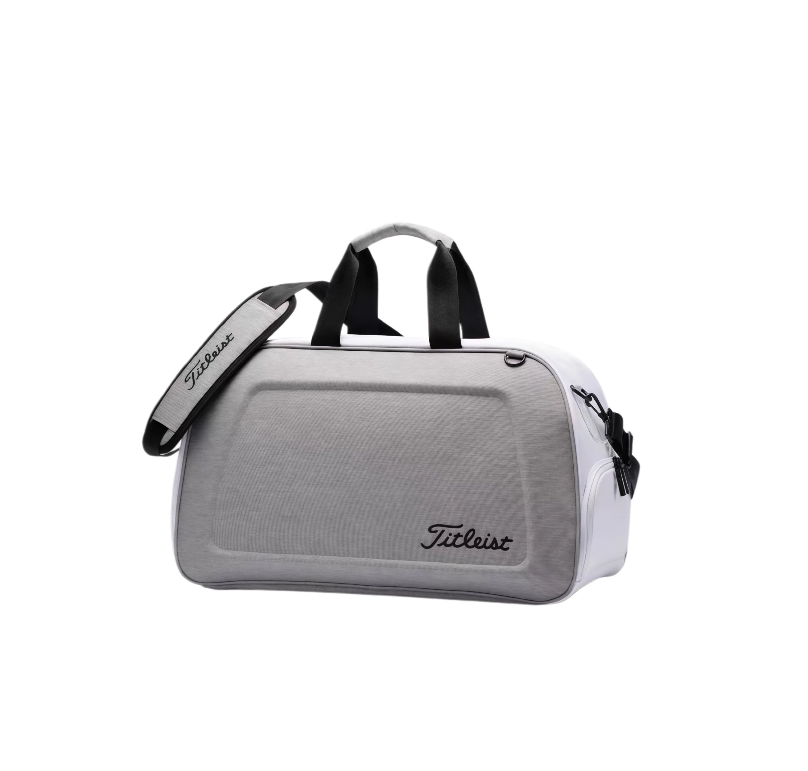 Titleist White Hard-Shell Duffel – Sleek Black Trim Golf & Travel Bag