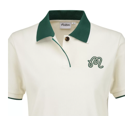 Malbon women's colorblock embroidered golf polo product shot #3