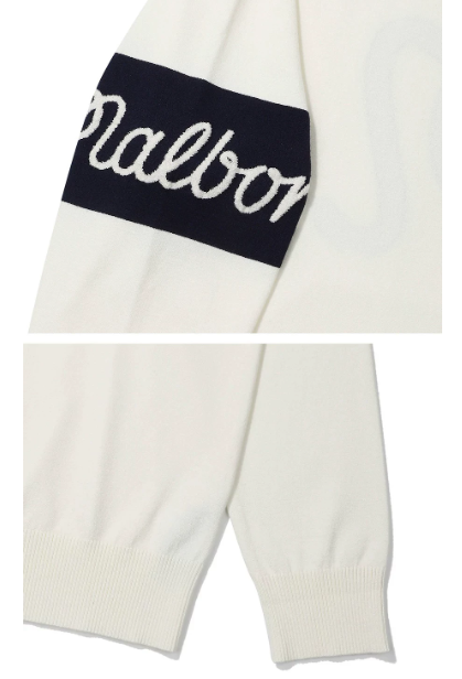 Malbon men long sleeve tee cuff and sleeve detail