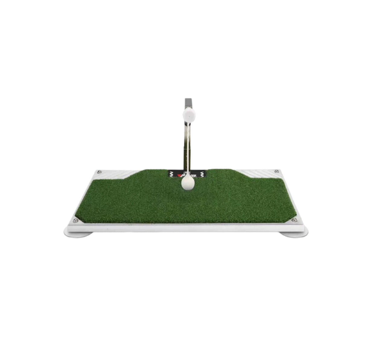 PGM 360 swing trainer outdoor backyard setup with ground spike anchors