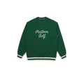Malbon men's crew-neck logo embroidered golf sweatshirt — front view