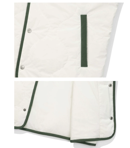 Malbon men padded jacket stand collar and zip detail