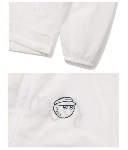 Malbon women windbreaker hem and side seam detail