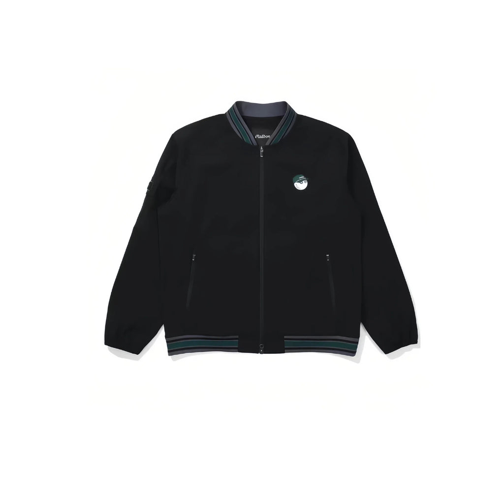 Malbon men golf zip jacket lifestyle styled on course
