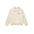 Malbon women polo sweatshirt jacket in beige front view