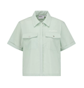 Malbon Golf Women’s Solid Utility Multi-Pocket Short Sleeve Shirt
