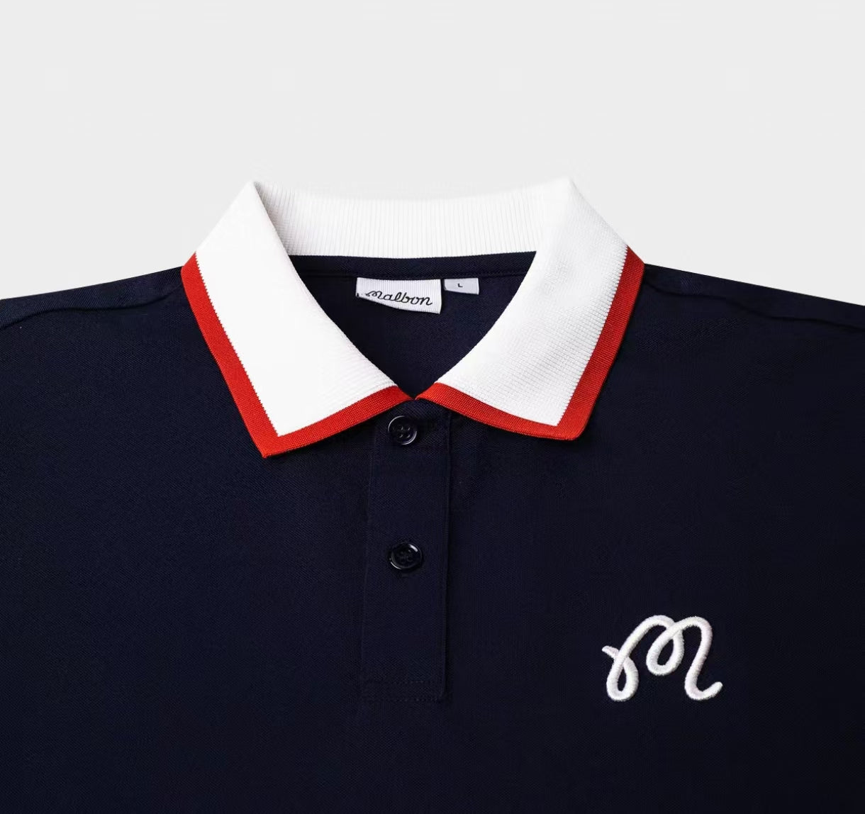 Malbon Golf Men’s Colorblock Athletic Polo Shirt