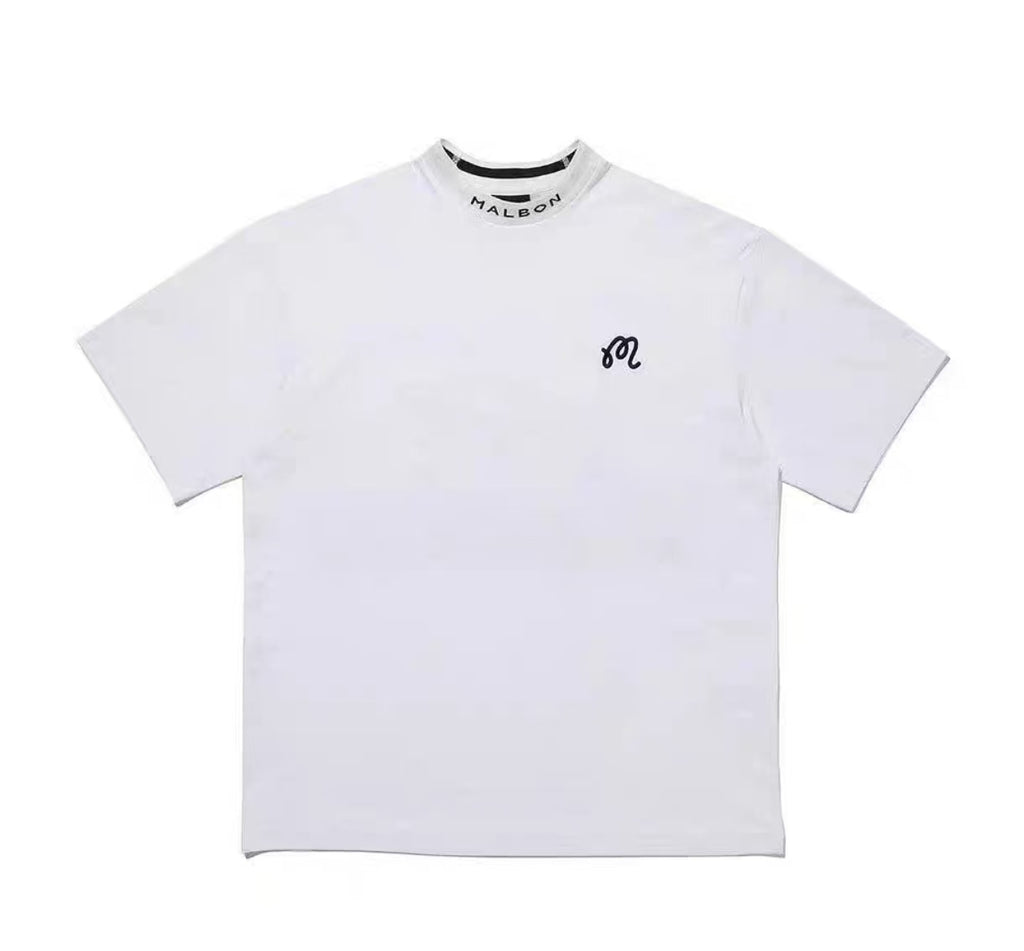 Malbon Golf Men’s Relaxed Fit Cotton Crewneck T-Shirt