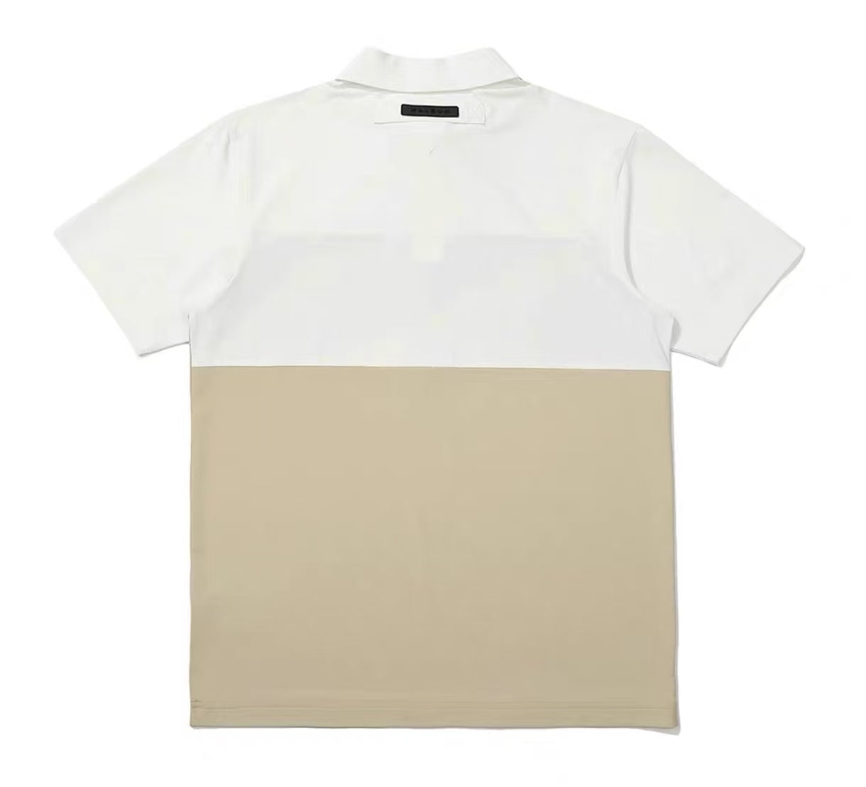 Malbon men's colour-block breathable golf polo in Beige - image 2