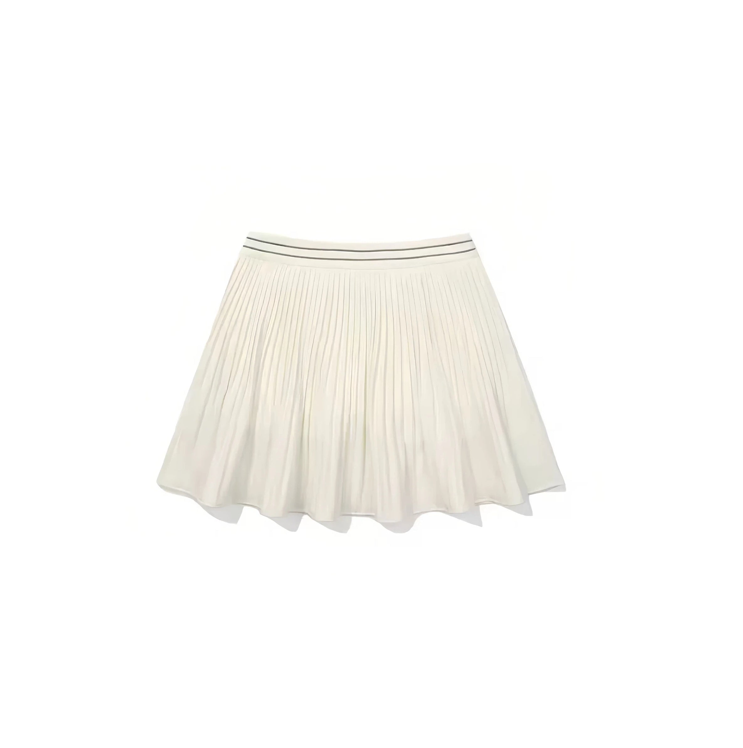 Malbon Women's Knit Tennis Skirt — waistband and built-in shorts detail
