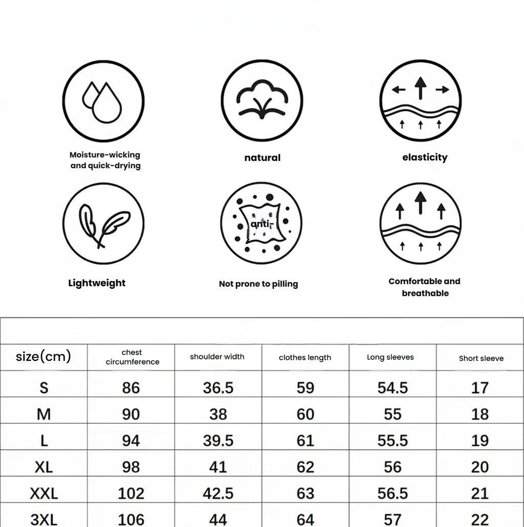 Women’s Spring Summer Breathable Quick-Dry Slim Golf Polo Shirt size chart