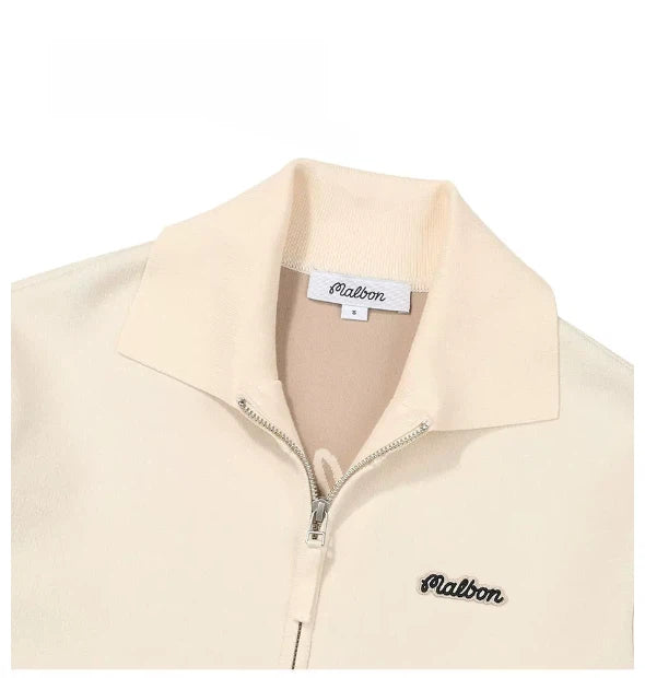 Malbon women's zip-up casual golf jacket — styled lifestyle view 9