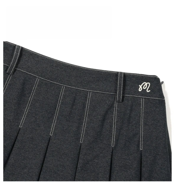 Malbon women golf skort navy blue colour variant