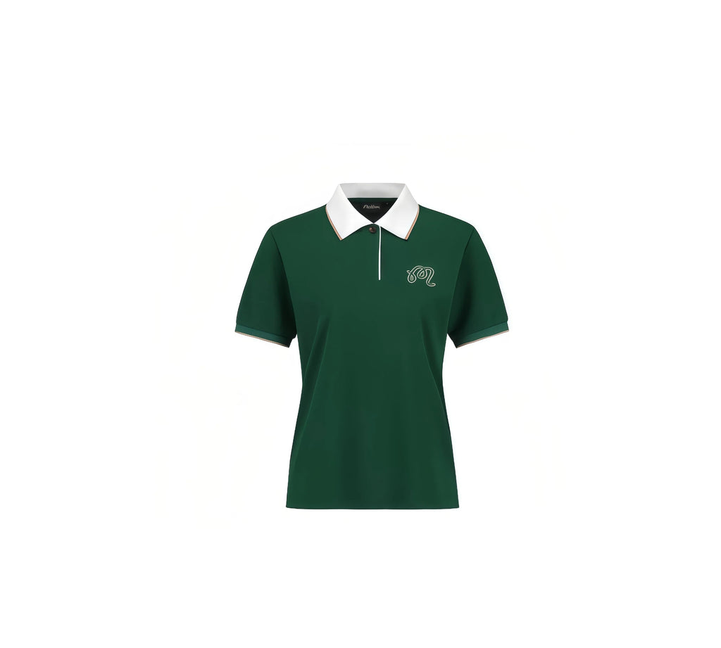 Malbon women's colorblock embroidered golf polo product shot #8