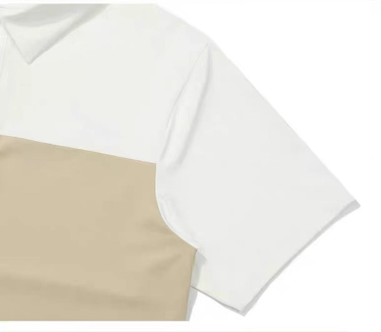 Malbon men's colour-block breathable golf polo in Beige - image 4