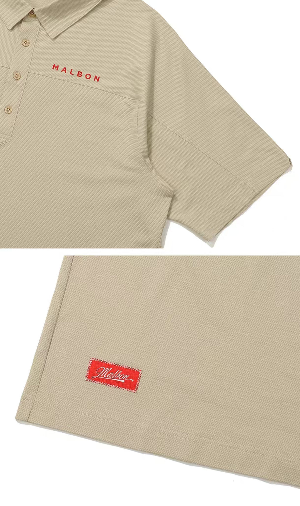 Malbon Golf Men’s Casual Quick-Dry Polo Shirt
