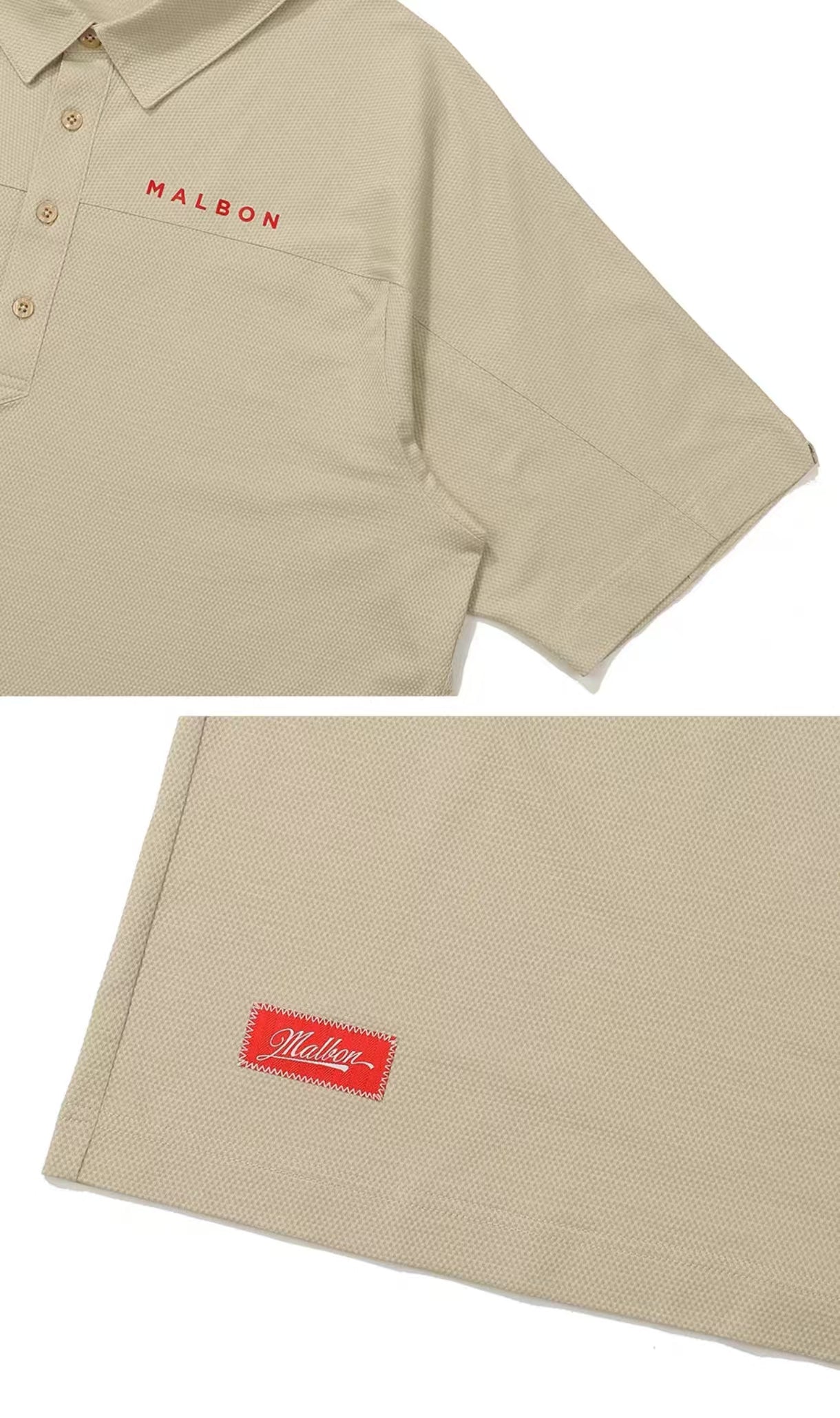 Malbon Golf Men’s Casual Quick-Dry Polo Shirt