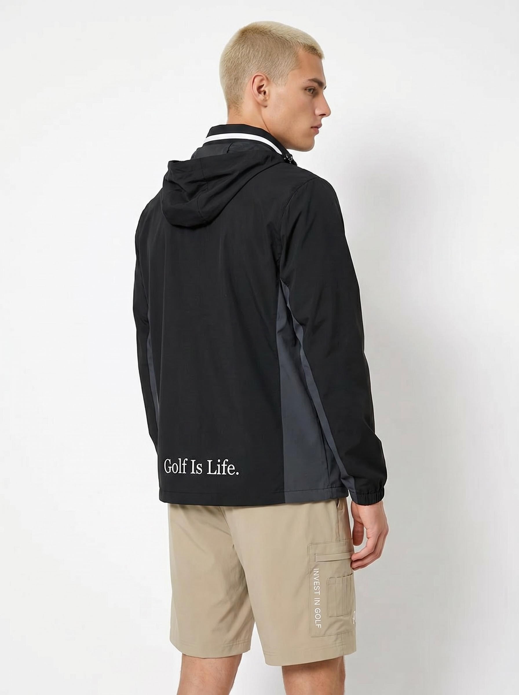 Malbon men's 2026 spring autumn casual golf jacket — styled lifestyle view 16