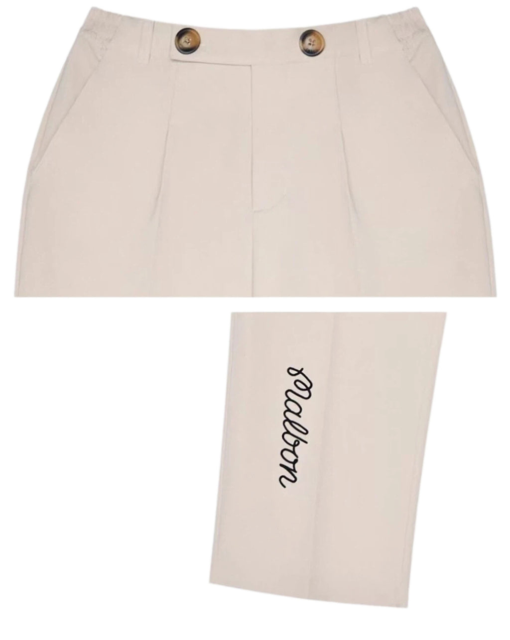 Malbon Golf Men's Solid Straight Leg Pants
