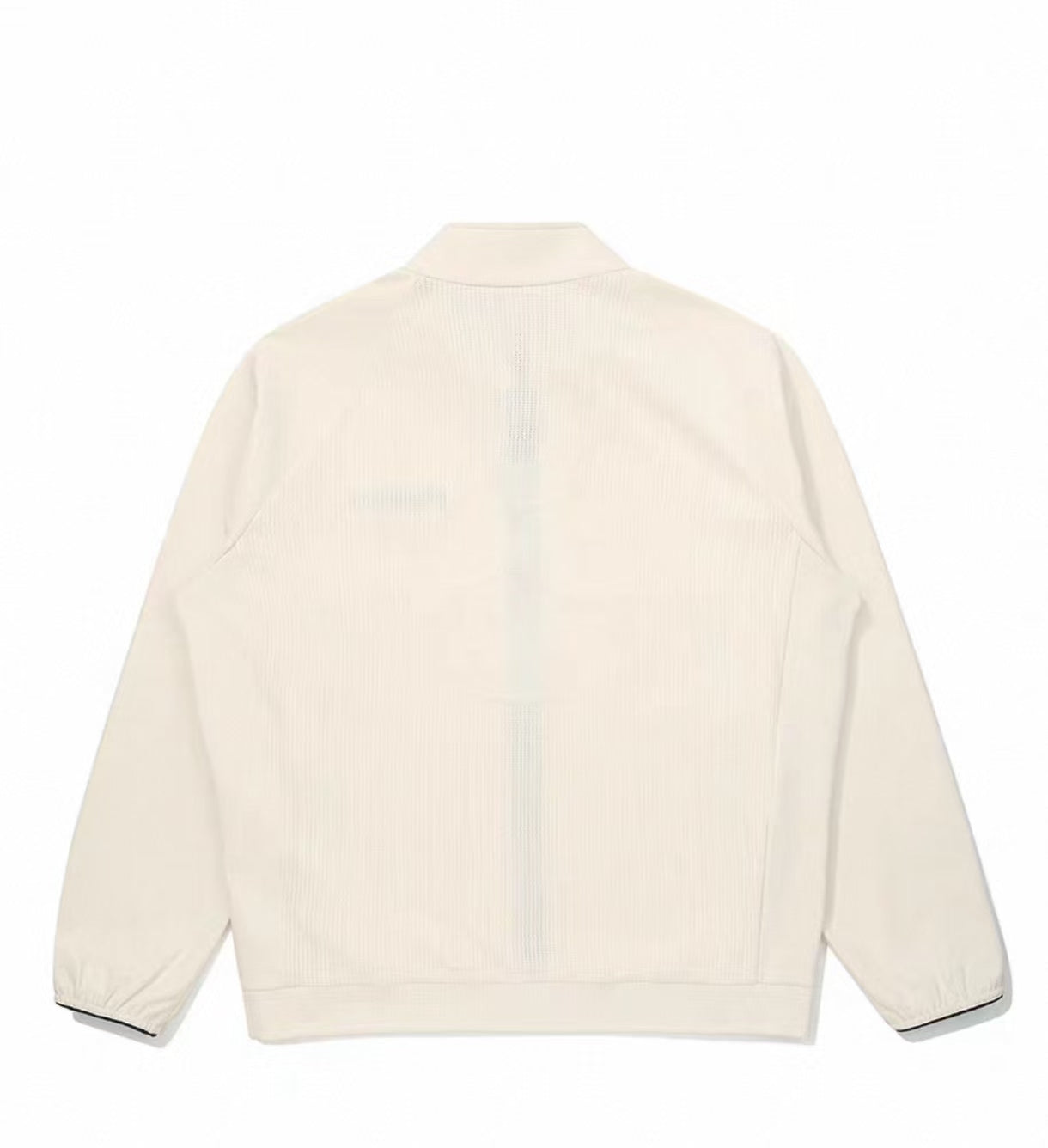 Malbon Studio Seoul Softshell Jacket Beige softshell golf jacket model-wearing view