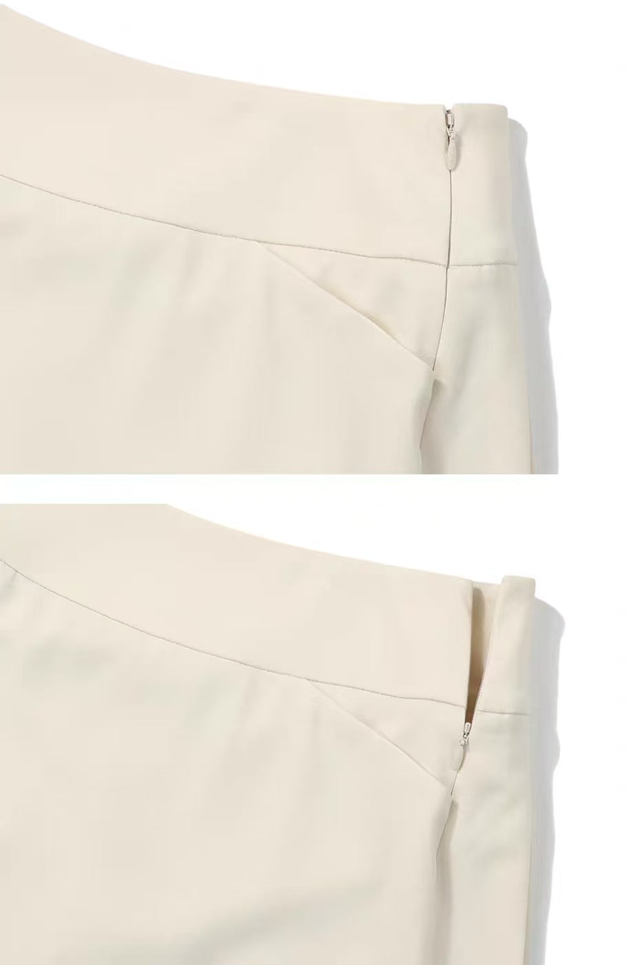 Malbon Women's Logo Pleated Golf Skort Beige pleated golf skort front view