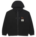 Malbon Studio Seoul Tour Divot French Terry Zip-Up Black french terry golf zip-up front view