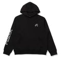Malbon Men's Athletic Fleece Golf Hoodie Black golf hoodie front view