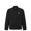 Malbon Studio Seoul Nylon Full-Zip Jacket Black nylon golf jacket front view