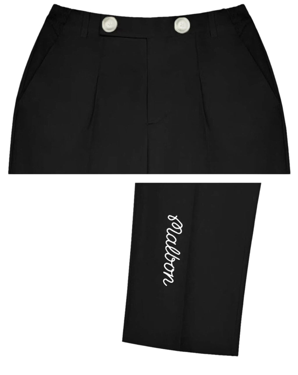 Malbon Golf Men's Solid Straight Leg Pants