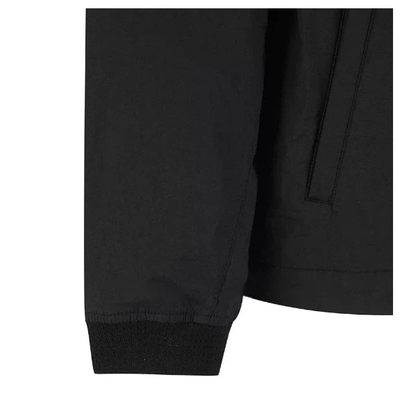Malbon Studio Seoul Mesh Ventilation Collar Jacket Black mesh ventilation golf jacket front view