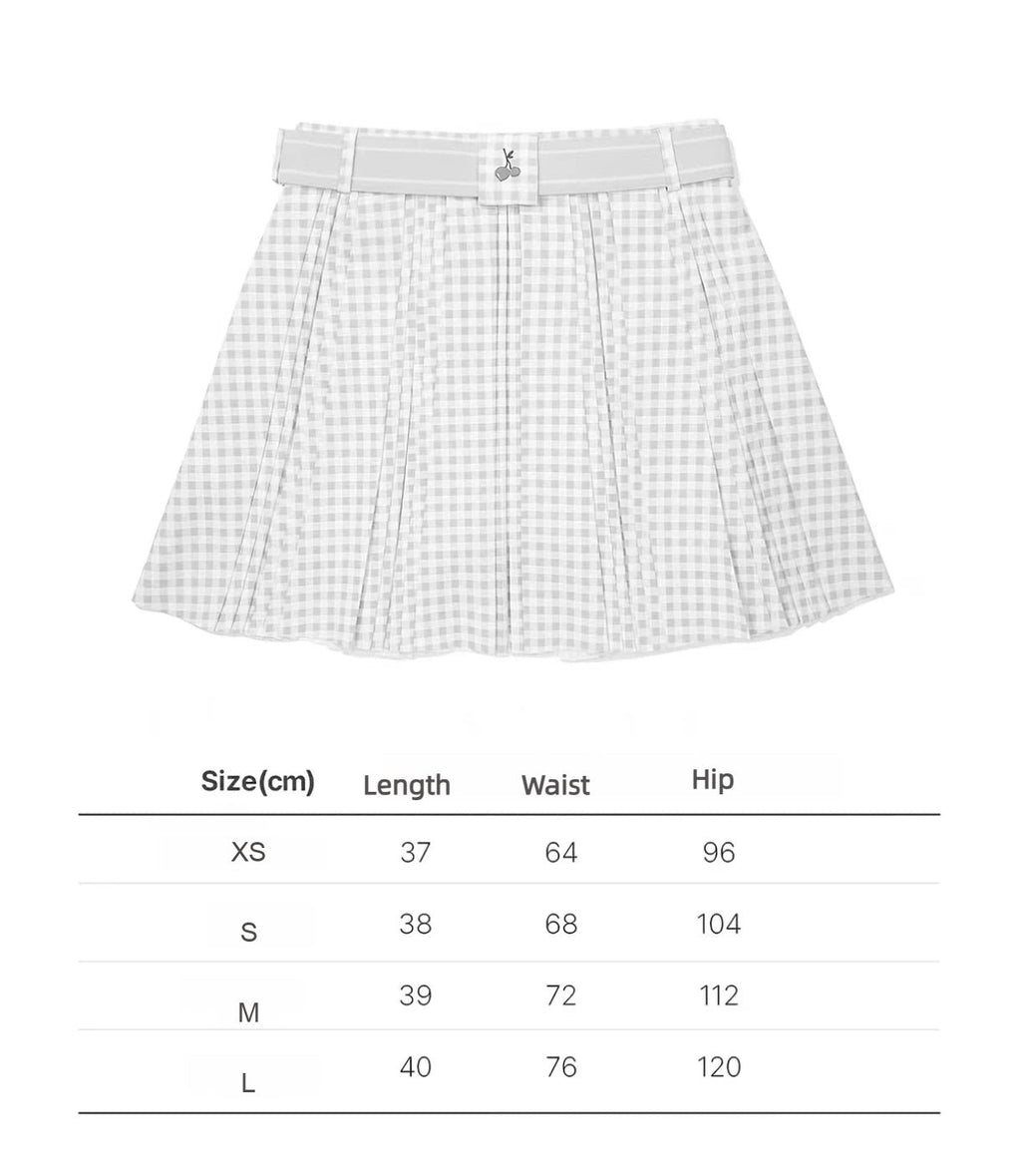 Malbon Hvn Joelle Skirt Blue letter size chart