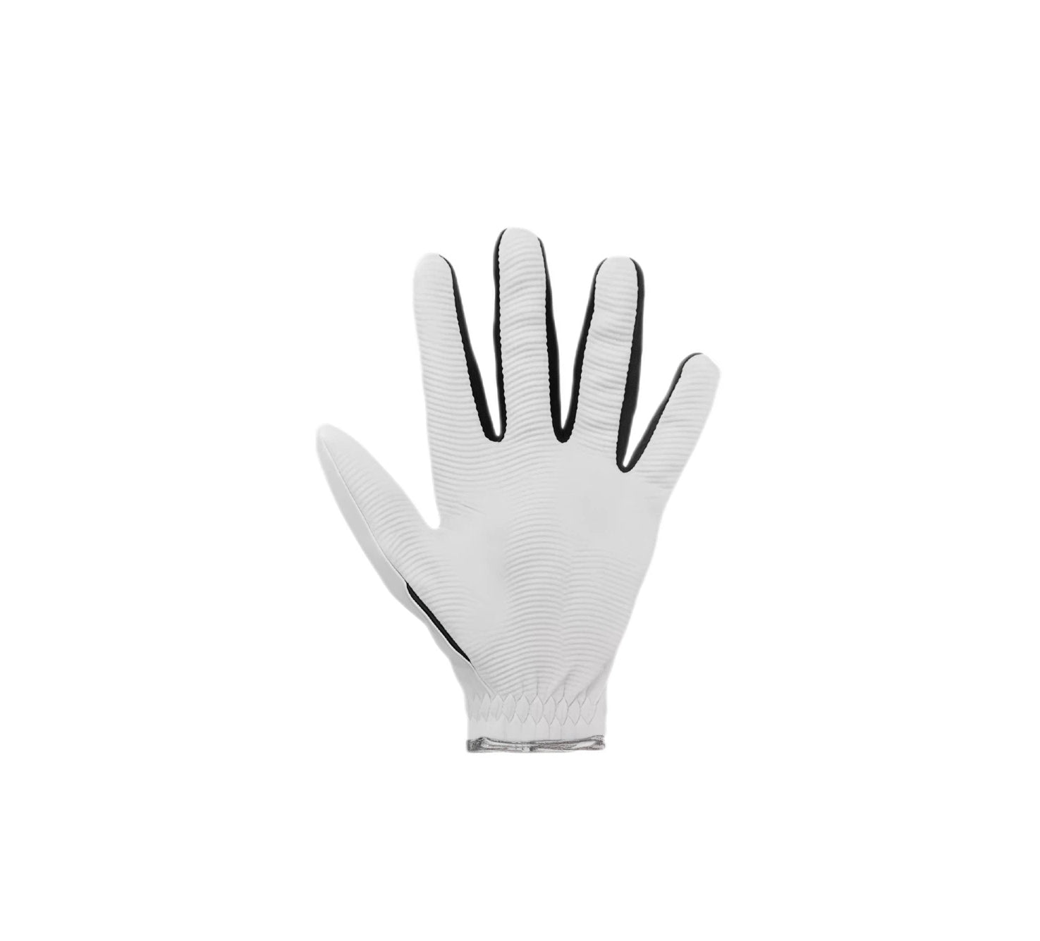 Close-up of Callaway kids golf glove palm, highlighting textured, breathable fabric for enhanced grip and airflow during play.