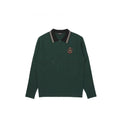 Malbon Preserve Cable Knit Sweater Green golf sweater front view
