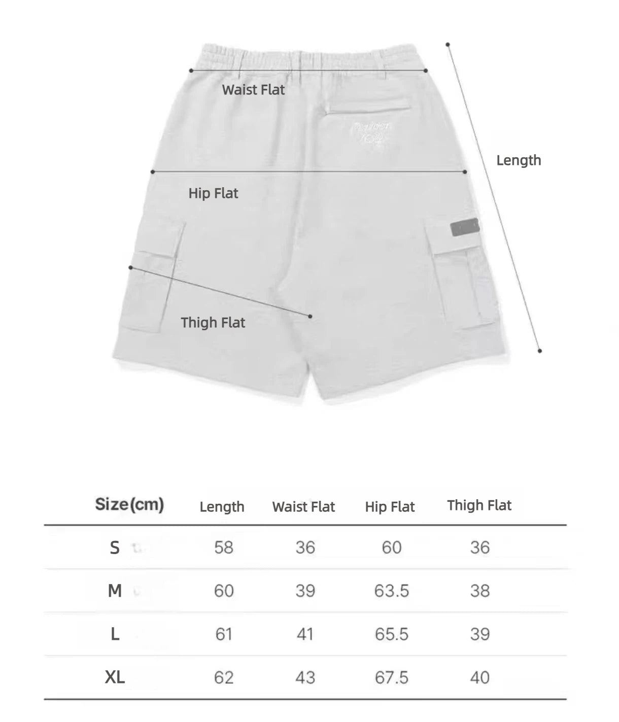 Malbon Men's Solid Embroidered Knit Shorts Grey size chart