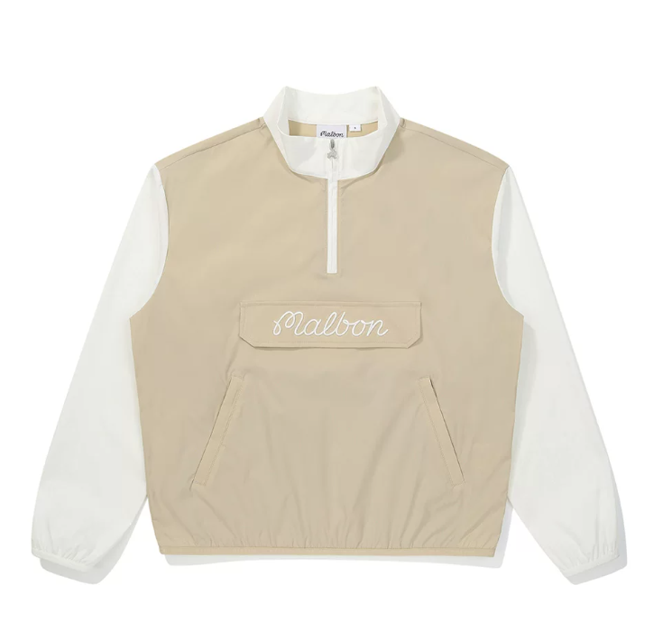 Malbon Women's Quick-Dry Long Sleeve Golf Top Khaki long sleeve golf top front view