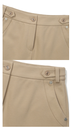 Malbon Preserve Back Pleated Skirt Khaki pleated golf skirt front view