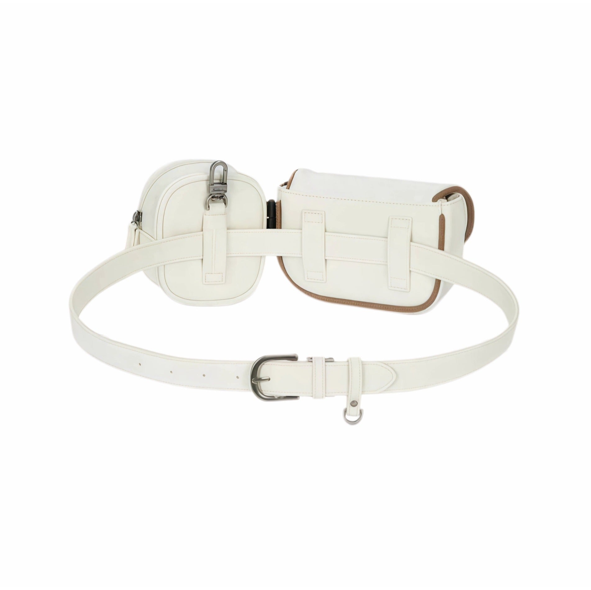 Malbon Golf ウエストポーチ ホワイト Malbon Golf Dual Pouch Belt Bag | White & Green – OZ Golf Warehouse