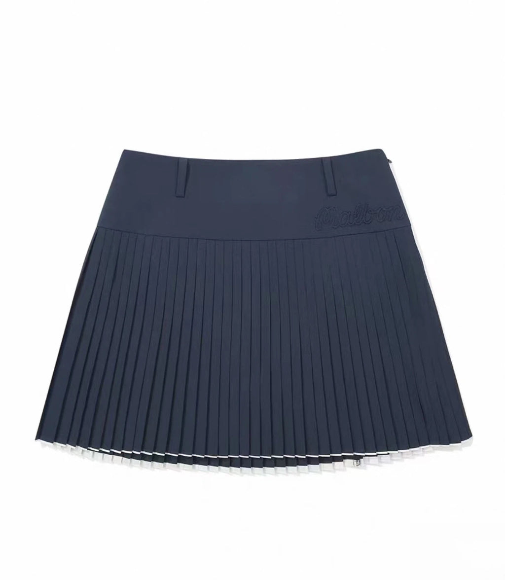 Malbon Studio Seoul Wrap Pleated Skirt