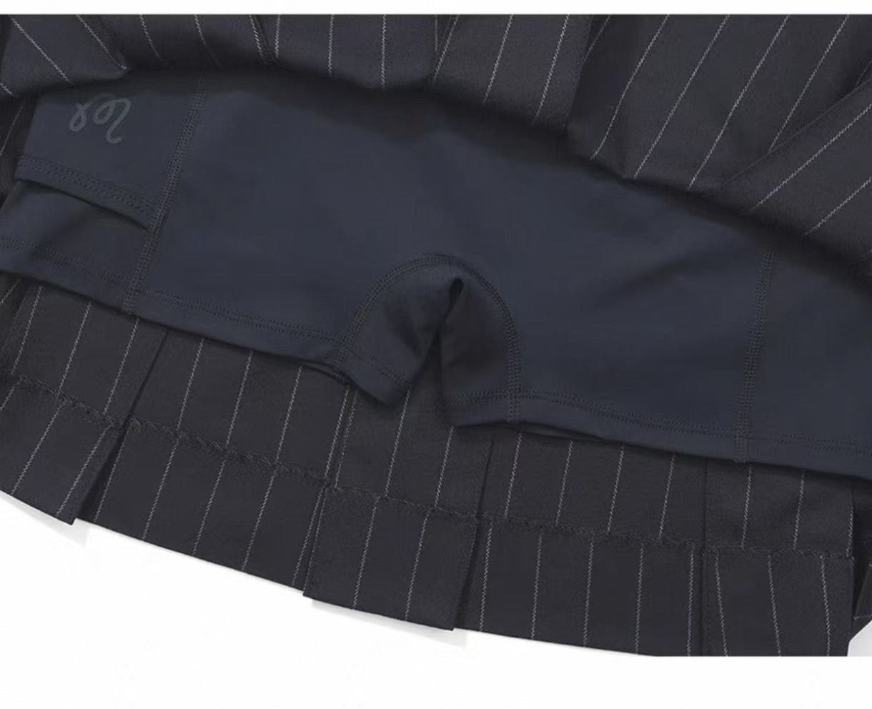 Malbon Kiera Skirt Navy Blue golf skirt front view