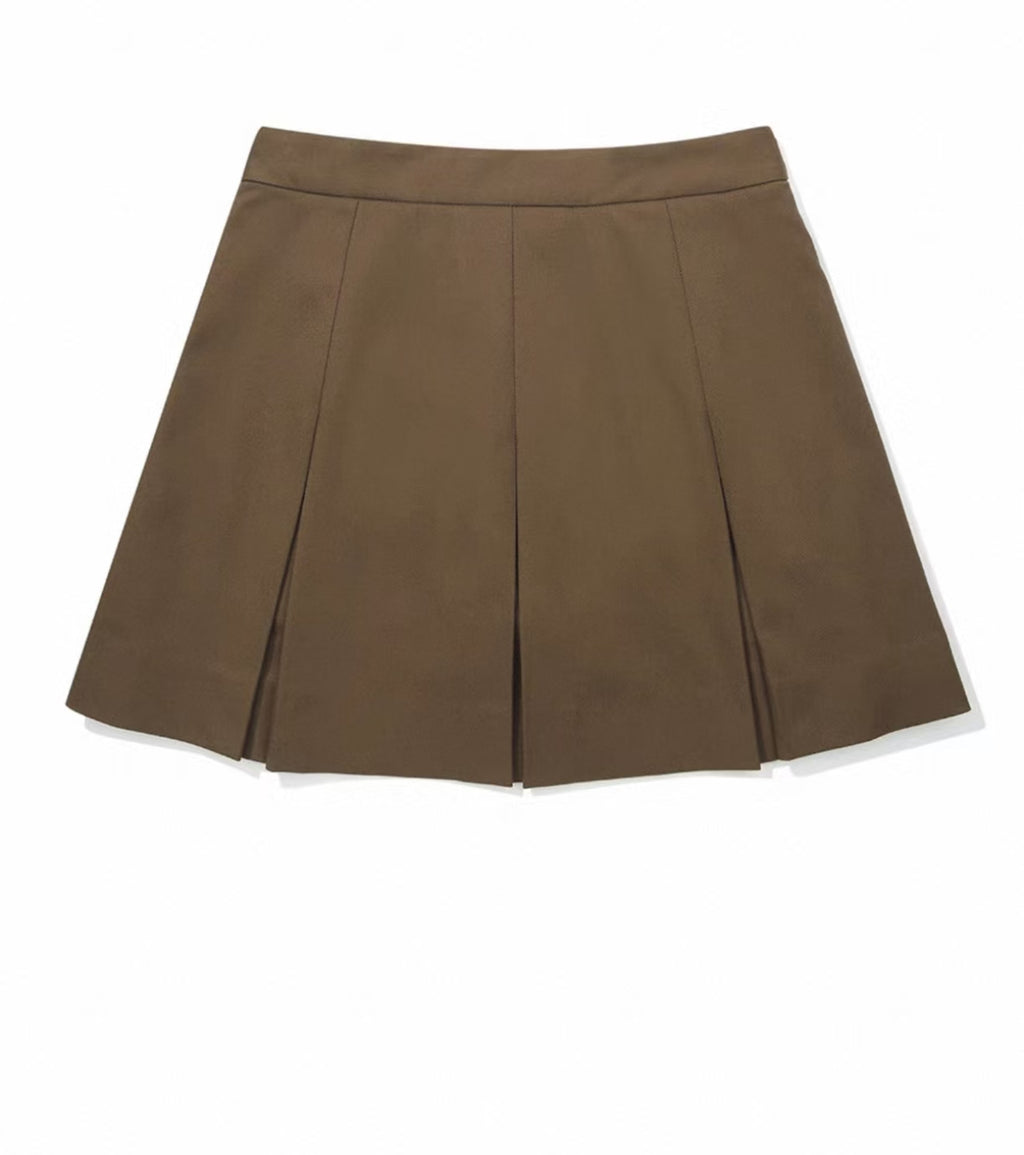 Malbon Kiera Skirt Olive golf skirt front view