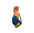  Front view of the Scotty Cameron 2023 Tour Bag featuring a vibrant orange panel with the text "SCOTTY CAMERON FOR TOUR USE ONLY" and a large black Circle T logo. The bag also displays the Titleist brand name in script.