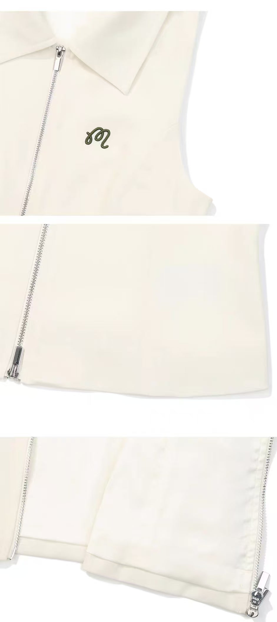 Malbon Women's Embroidered Tennis Skort Set golf skort set model-wearing view