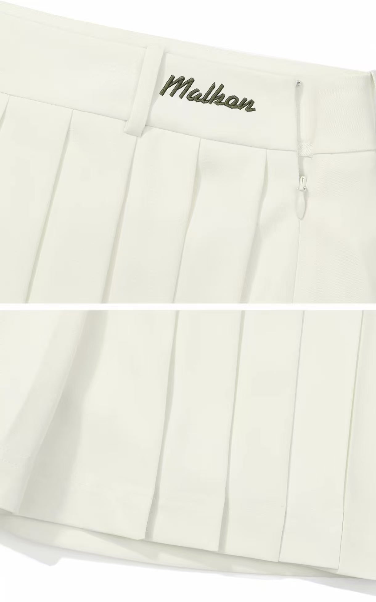 Malbon Women's Embroidered Tennis Skort Set golf skort set model-wearing view