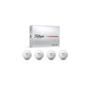 Titleist Pro V1x Loyalty Rewarded golf balls in a white box, featuring four white golf balls with "Titleist" branding and numbers 66, 77, 88, 99, designed for high trajectory and enhanced backspin performance.