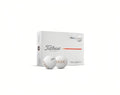 Titleist Velocity 2026 golf balls in white packaging. The box features the Titleist logo and orange accent line, displayed with two white Velocity balls showing the alignment arrow graphic.