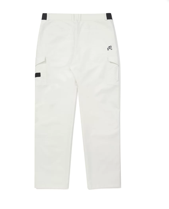 Malbon Studio Seoul Cargo Pant White golf cargo pant front view